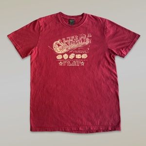 Vintage 90’s Lucky Brand Life is a Gamble Classic Fit Short Sleeve T-Shirt